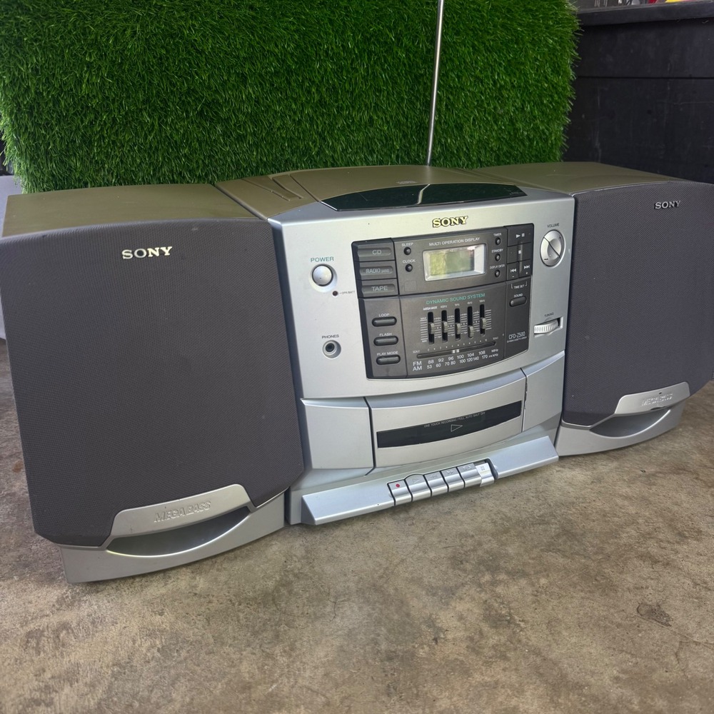 Sony CFD-Z500 CD AM/FM Radio Cassette-Corder Boombox Portable Stereo *TESTED*